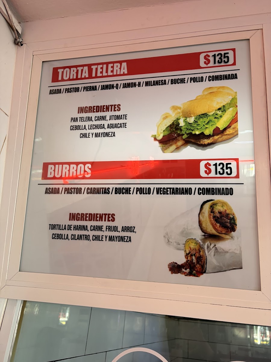 Burrito y Tortas El Rey Menu - Image 1